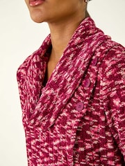 Roman Red Chenille Cowl Neck Tunic Top - Image 5 of 5