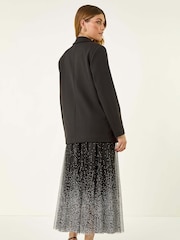 Roman Black Premium Stretch Ponte Blazer - Image 3 of 5