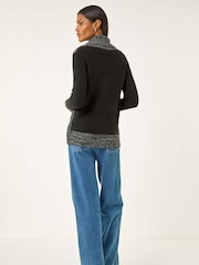 Roman Grey Textured Knit Wrap Cardigan - Image 2 of 5