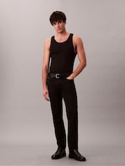 Calvin Klein Black Slim Straight Jeans - Image 1 of 6