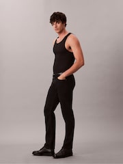 Calvin Klein Black Slim Straight Jeans - Image 2 of 6