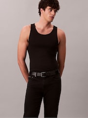 Calvin Klein Black Slim Straight Jeans - Image 3 of 6