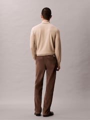 Calvin Klein Brown 90's Straight Corduroy Chino Trousers - Image 2 of 6