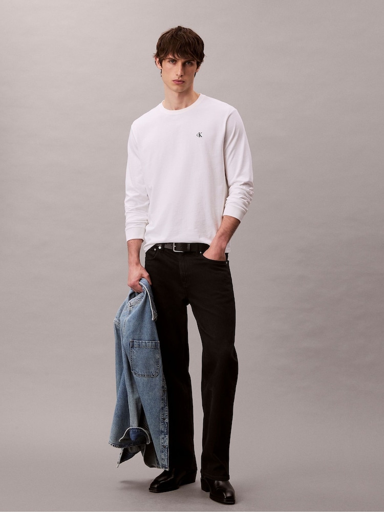Calvin Klein White Archive Logo Relaxed T-Shirt - Image 1 of 7