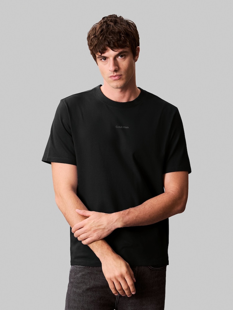 Calvin Klein Black Logo T-Shirt - Image 1 of 5 Calvin Klein Black Logo T-Shirt - Image 1 of 5