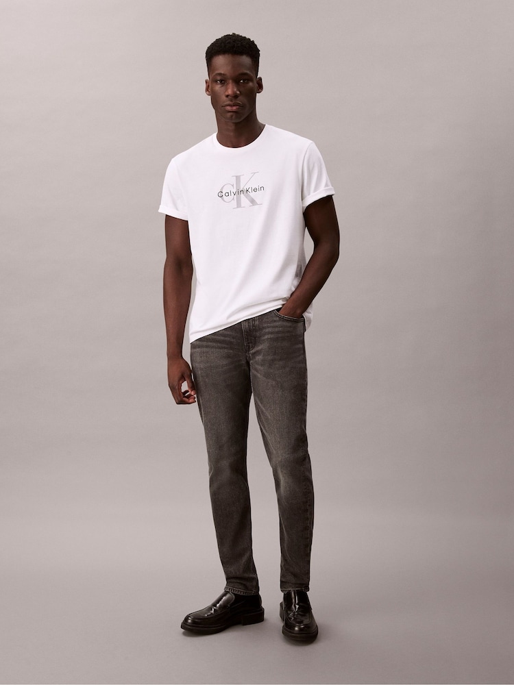 Calvin Klein Grey Slim Tapered Jeans - Image 1 of 6