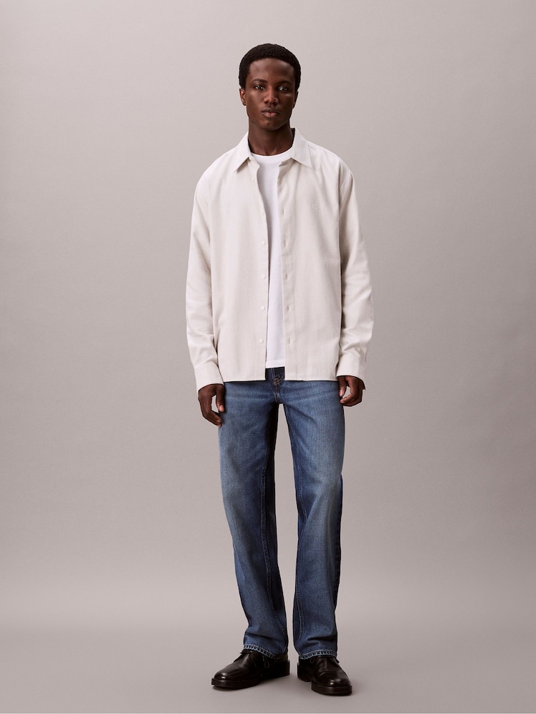 calvin klein white dress shirts Calvin Klein Men's Slim-Fit Dress Shirt - White