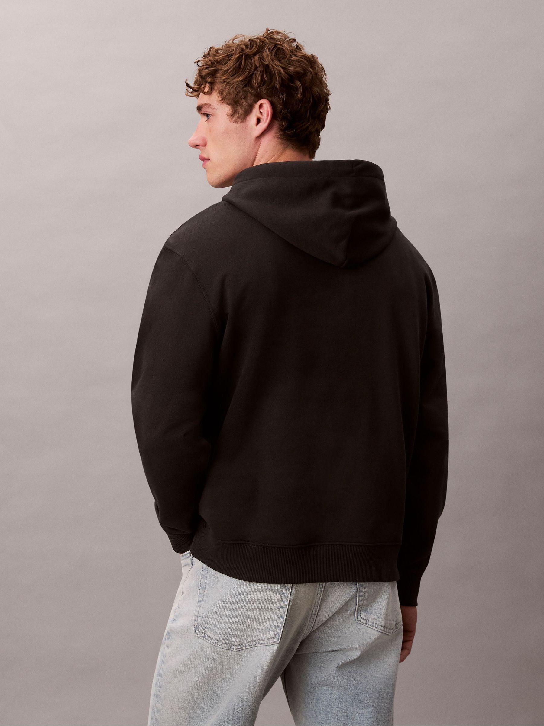 Buy Calvin Klein Black Monogram Hoodie from Next Romania
