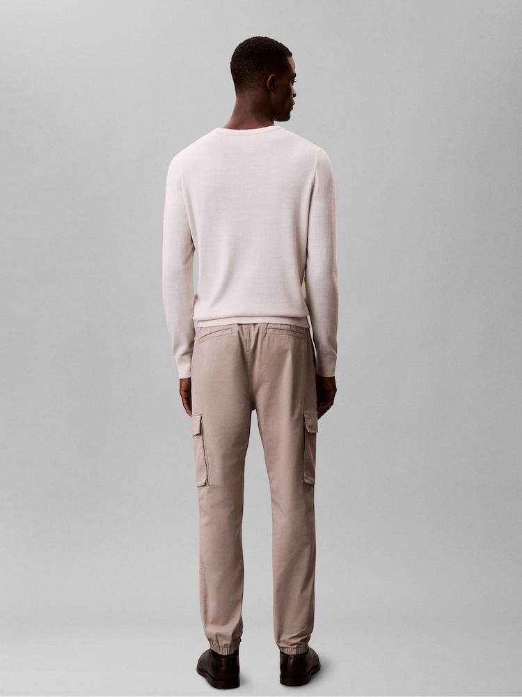 Calvin Klein Green Skinny Twill Cargo Pants - Image 2 of 6 Calvin Klein Green Skinny Twill Cargo Pants - Image 2 of 6