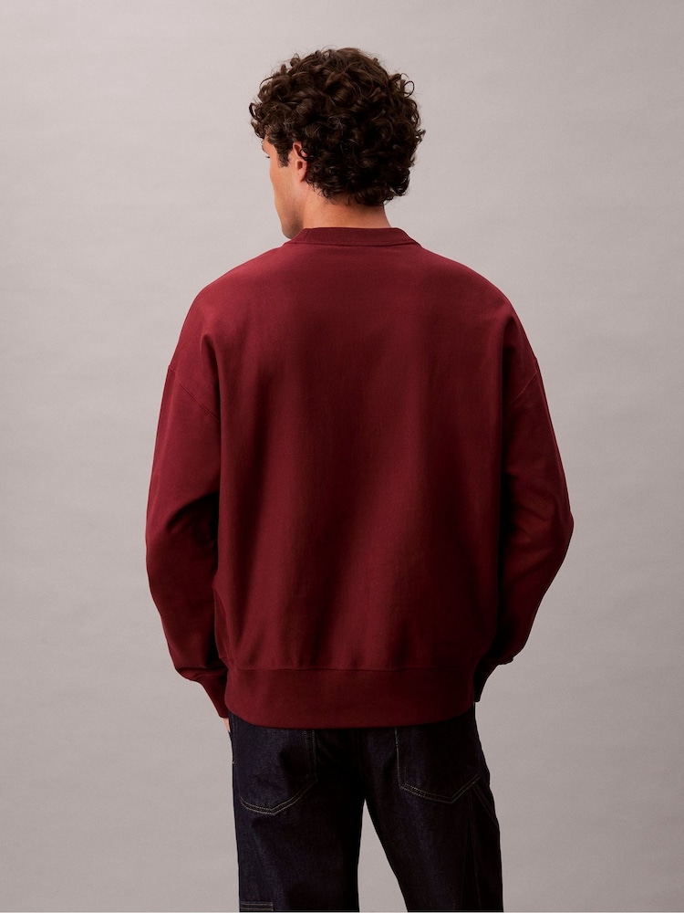 Calvin Klein Premium Fleece Relaxed Sweatshirt - Bild 2 von 6