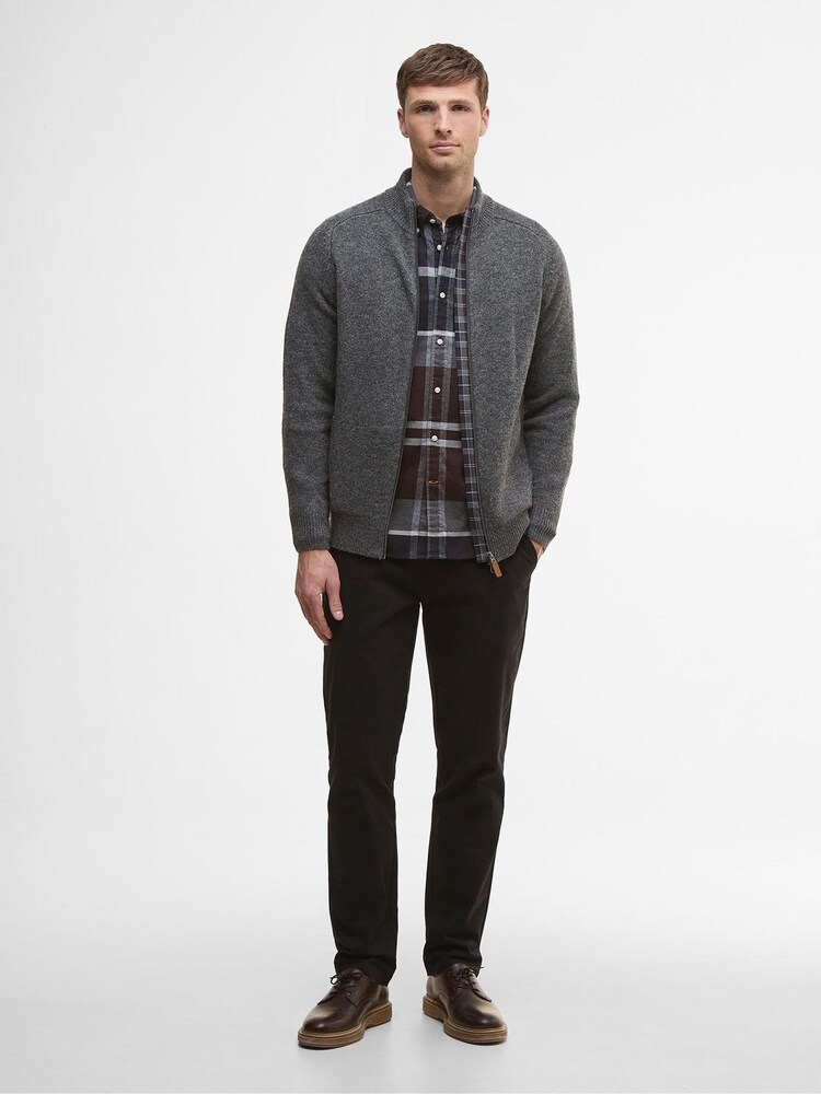 Barbour® Grey Talder Half Zip Jumper - Image 2 of 6 Barbour® Grey Talder Half Zip Jumper - Image 2 of 6