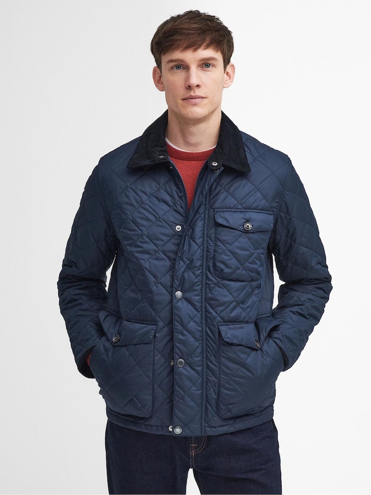 Barbour® Blue Hornby Quilted Jacket - Image 1 of 10 Barbour® Blue Hornby Quilted Jacket - Image 1 of 10