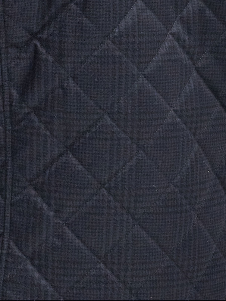 Barbour® Blue Check Liddesda Dark Coat - Image 10 of 10 Barbour® Blue Check Liddesda Dark Coat - Image 10 of 10