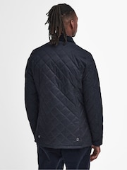 Barbour® Blue Check Liddesda Dark Coat - Image 4 of 10