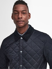 Barbour® Blue Check Liddesda Dark Coat - Image 5 of 10