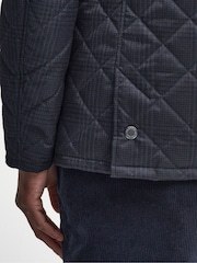Barbour® Blue Check Liddesda Dark Coat - Image 7 of 10