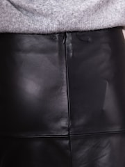 Lakeland Leather Black A-Line Mini Skirt - Image 4 of 5