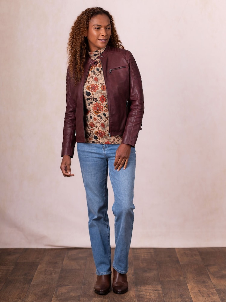 Buy Lakeland Leather Red Buttermere Racer Jacket from Next Egypt