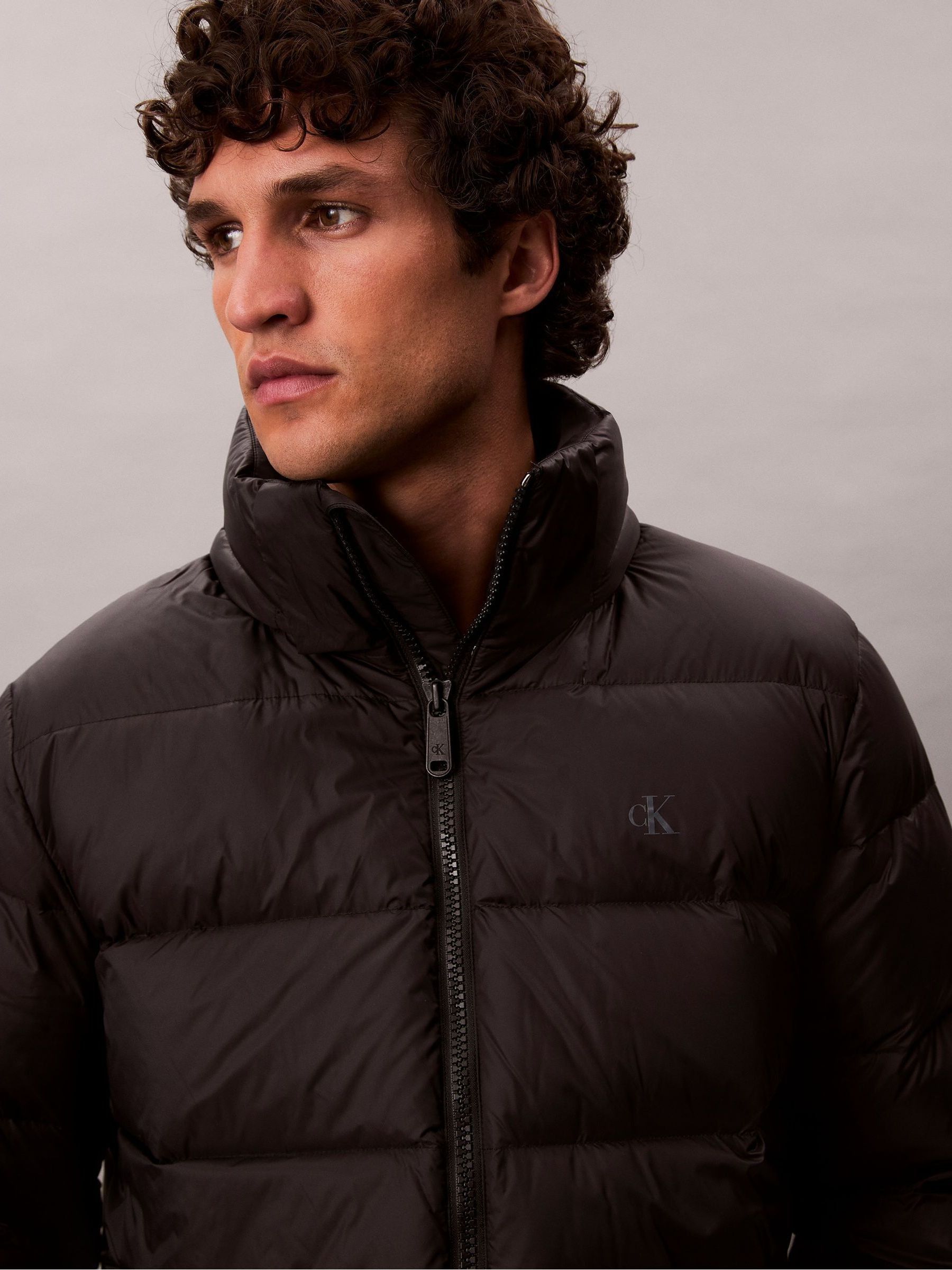 Buy Calvin Klein Black Hooded Down Puffer Jacket from Next USA