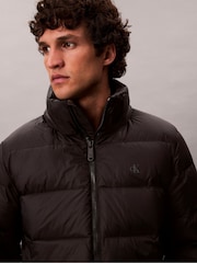 Calvin Klein Black Hooded Down Puffer Jacket - Image 5 of 6