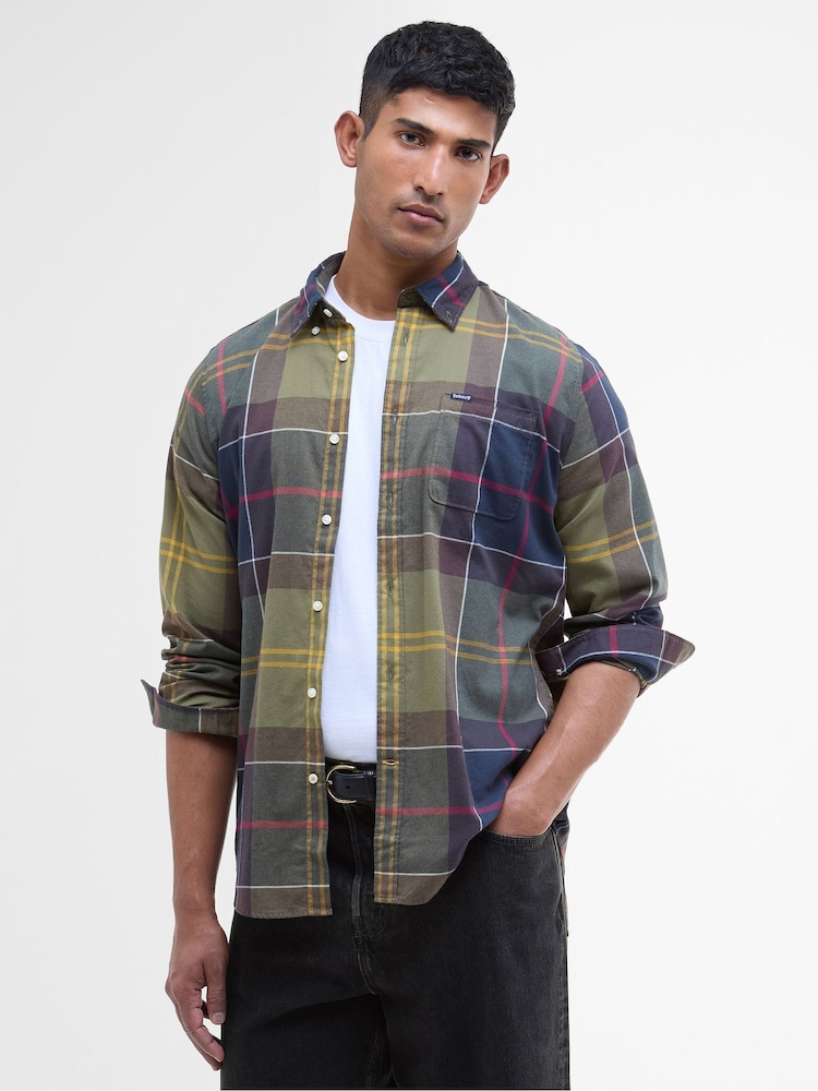 Barbour® Brown Glendale TF Shirt Classic - Image 1 of 8