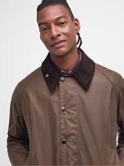Barbour® Brown Beaufort Wax Jacket - Image 3 of 9
