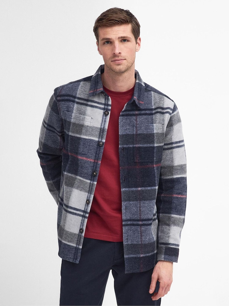 Barbour® Blue Chapter Check Overshirt - Image 1 of 7