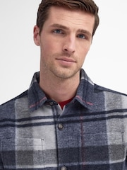 Barbour® Blue Chapter Check Overshirt - Image 5 of 7
