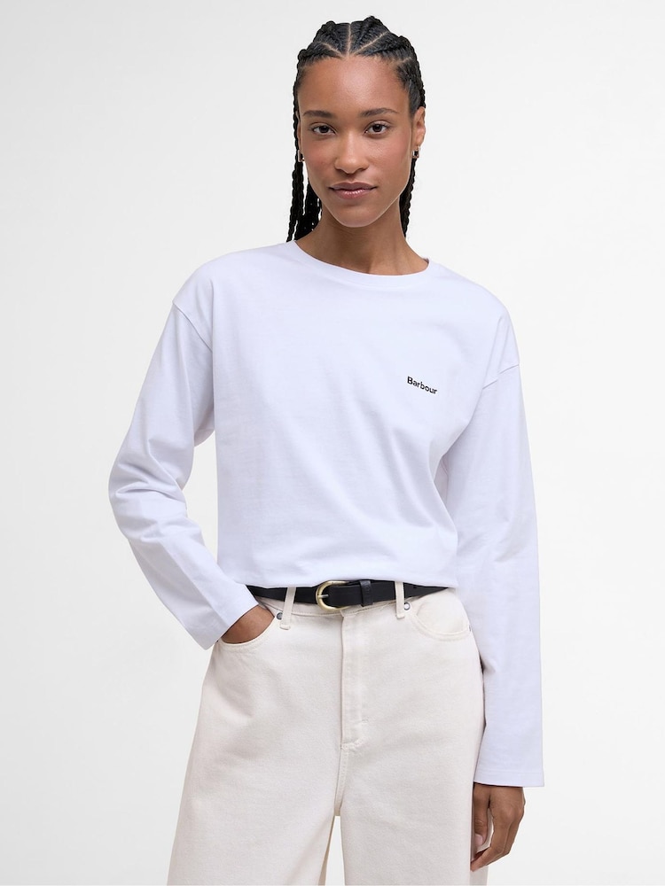 Barbour® White Lavensdale Top - Image 1 of 7