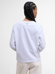 Barbour® White Lavensdale Top - Image 3 of 7