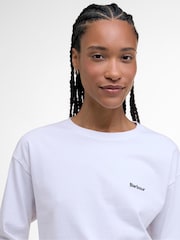 Barbour® White Lavensdale Top - Image 4 of 7