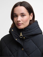 Barbour® Black Kailyn Puffer Coat - Image 4 of 8