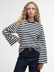 Barbour® Blue Robyn Sweat Jacket - Image 1 of 7