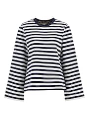 Barbour® Blue Robyn Sweat Jacket - Image 6 of 7