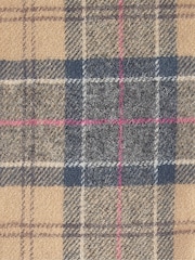 Barbour® Brown Tartan Lambswool Scarf - Image 5 of 5