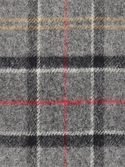 Barbour® Grey Tartan Lambswool Scarf - Image 5 of 5