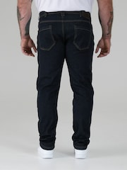 D555 Blue CEDRIC Tapered Fit  Stretch Jeans - Image 3 of 10