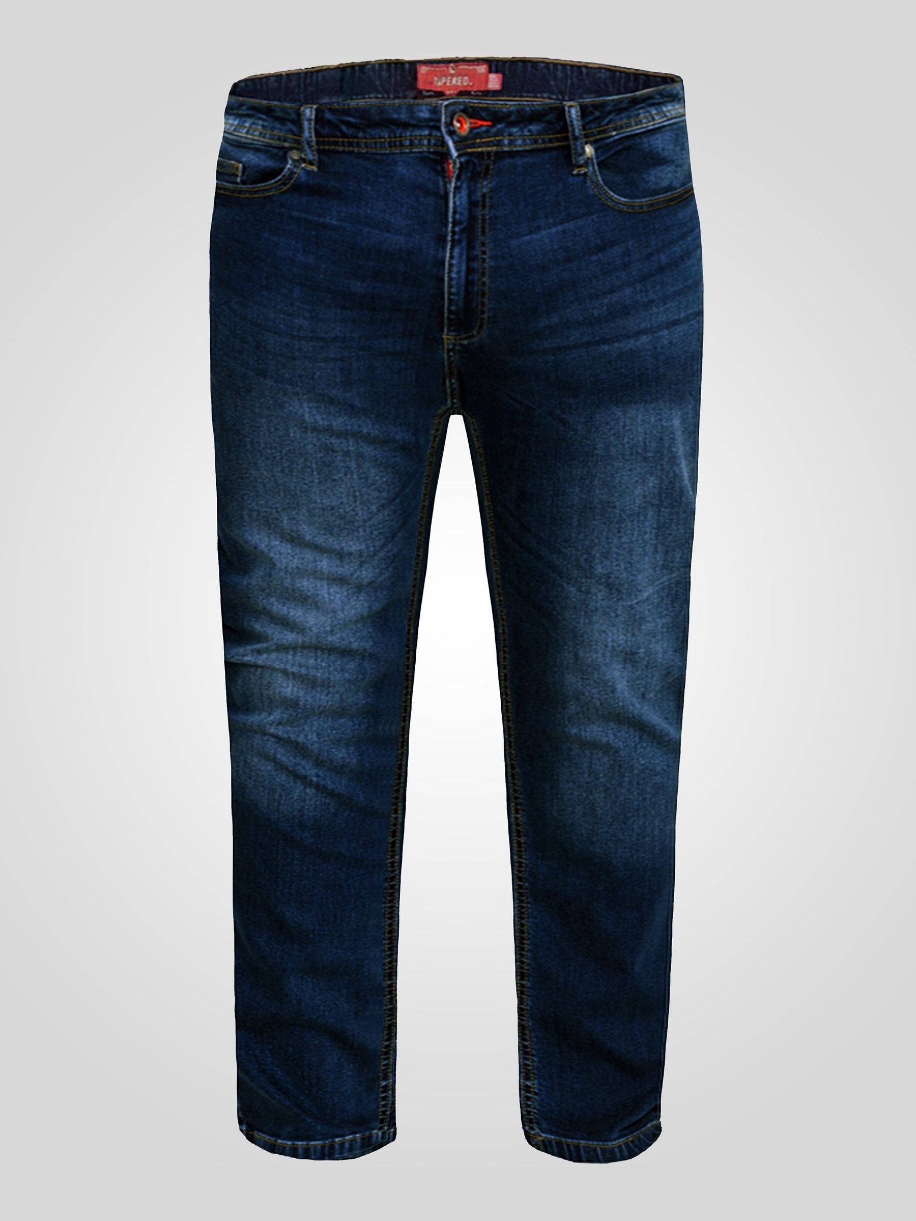 Buy D555 Dark Blue CEDRIC Tapered Fit Stretch Jeans from Next USA
