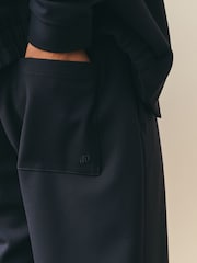 Nothing Ordinary Navy Twill Textured Pleat Front Trousers - Image 5 of 5