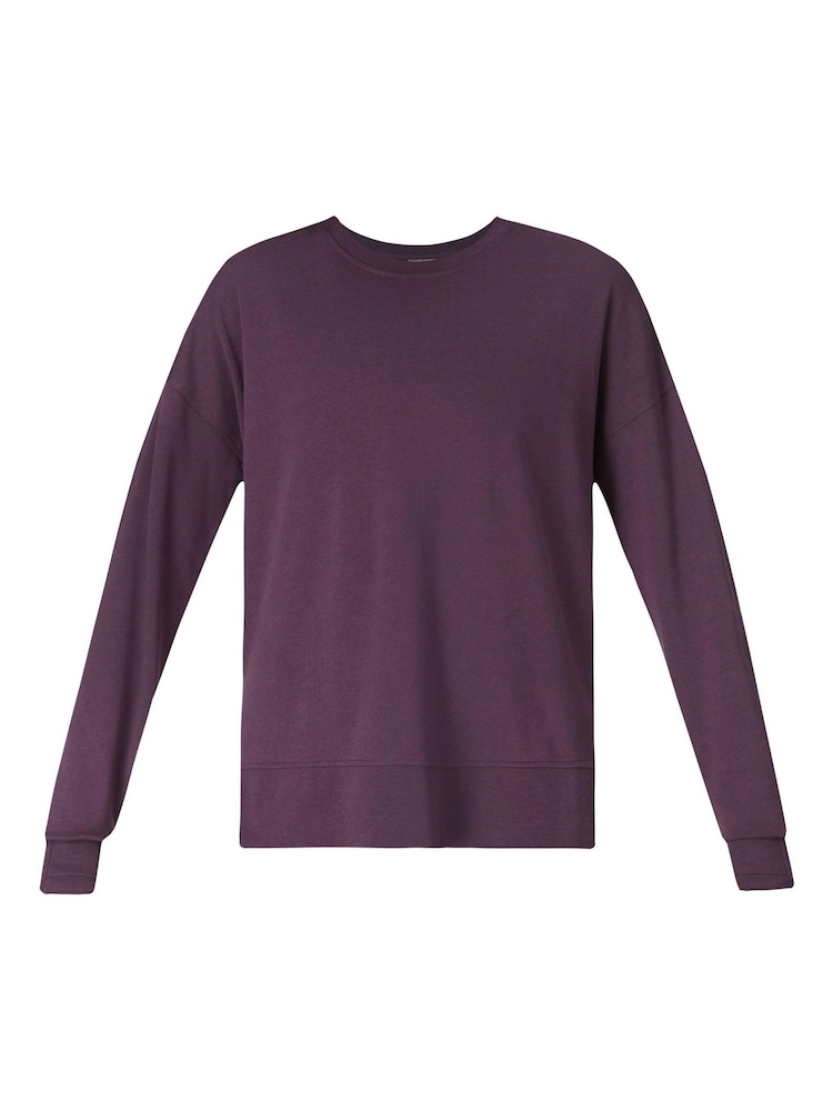 Sweaty Betty Purple After Class Longline Sweatshirt - Image 7 of 7 Sweaty Betty Purple After Class Longline Sweatshirt - Image 7 of 7