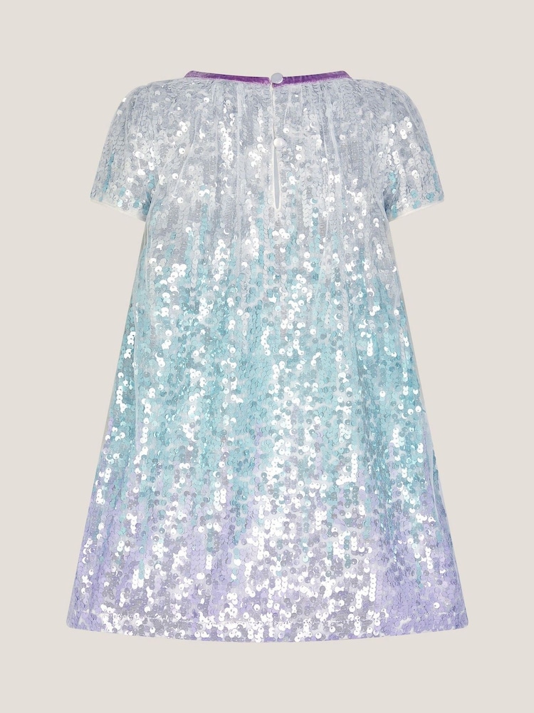 Monsoon Blue Baby Mermaid Ombre Sequin Dress - Image 1 of 3