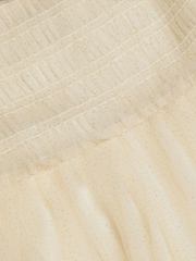 Monsoon Gold Natalie Puff Sleeve Shimmer Tulle Dress - Image 4 of 4