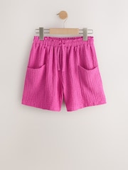 Black/Pink/Green Crinkle Shorts 3 Pack (3-16yrs) - Image 2 of 7