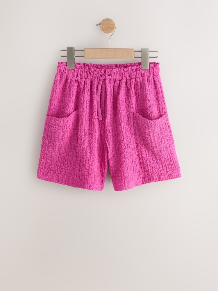 Black/Pink/Green Crinkle Shorts 3 Pack (3-16yrs) - Image 2 of 7
