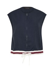 PixieGirl Petite Blue Contrast Hem Gilet - Image 2 of 2
