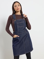 PixieGirl Petite Denim Dungaree Mini Dress - Bilde 1 av 5