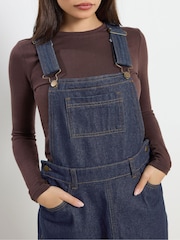 PixieGirl Petite Denim Dungaree Mini Dress - Bilde 4 av 5