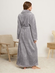 M&Co Grey Honeycomb Shawl Maxi Robe - Image 3 of 5