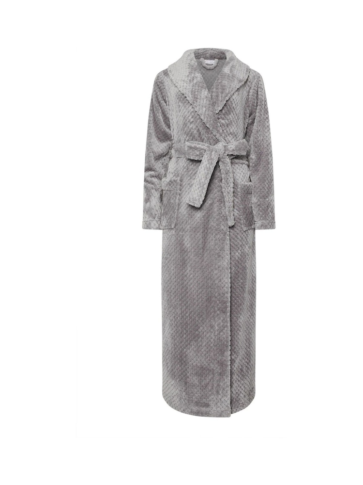 M&Co Grey Honeycomb Shawl Maxi Robe - Image 5 of 5