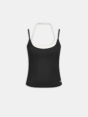 Tala Black Double Strappy Halter Vest - Image 3 of 3